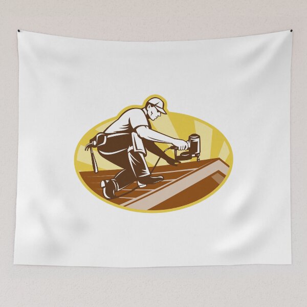 Item preview, Roofer at Work designed and sold by GoJobs.