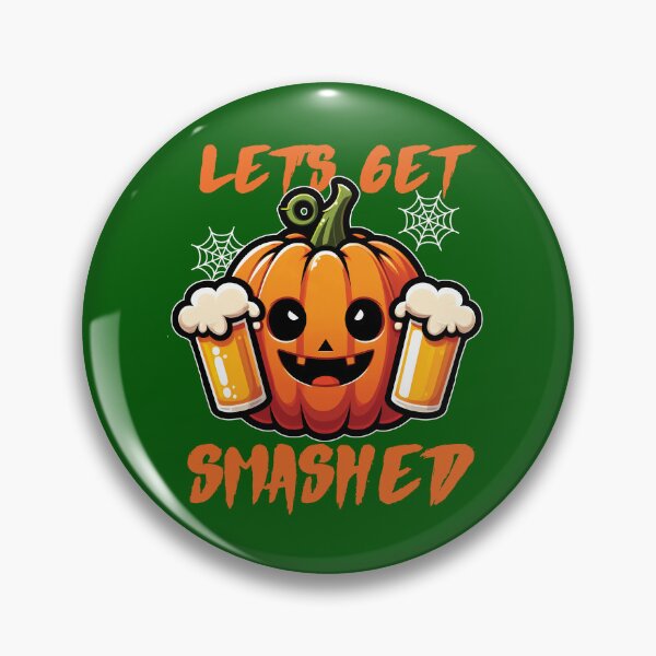 Item preview, Let's Get Smashed - Halloween Happy Hour Pumpkin designed and sold by The magic  Yellow bus.