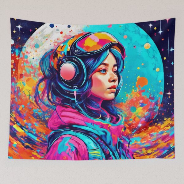 Item preview, Colorful Lunar Badaist designed and sold by Health And Fitness Posts e-Store.