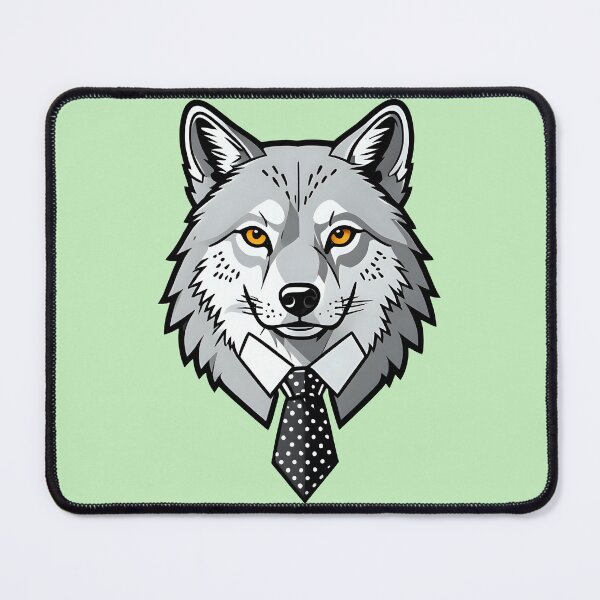 Item preview, Wolf wearing tie designed and sold by PragmaticP.