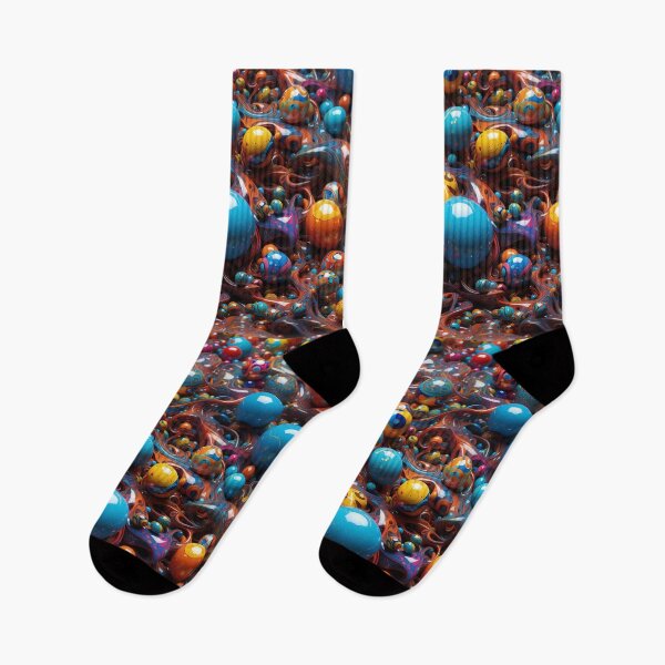 Item preview, Cosmic Marbles - A Universe of Colorful Chaos designed and sold by ArtComixHaven.