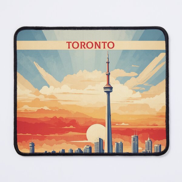 Item preview, Toronto Ontario Canada Sunrise Vintage Poster Tourism designed and sold by TravelersGems.