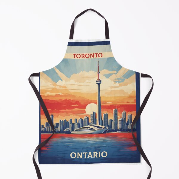 Item preview, Toronto Ontario Canada Sunrise Vintage Poster Tourism designed and sold by TravelersGems.