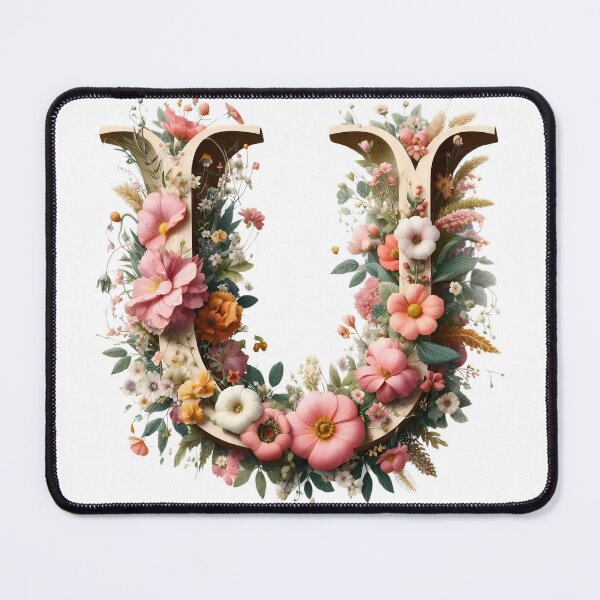 Item preview, Letter “U” containing flowers designed and sold by yeekazar.