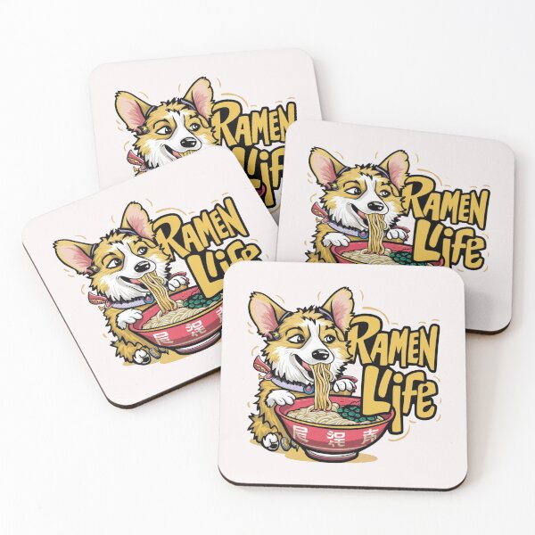 Item preview, Corgi  Eating Ramen Noodles, Ramen Life designed and sold by Aissa6900.
