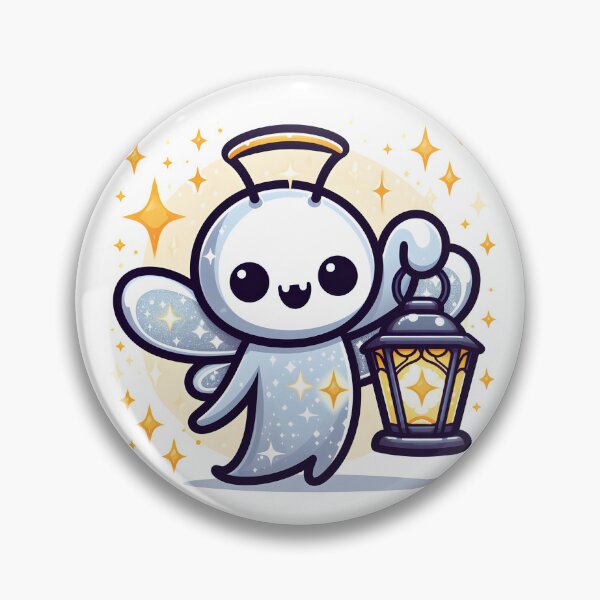 Item preview, Kawaii Sparkling Banshee Holding Glowing Lantern designed and sold by CanvasCutie.