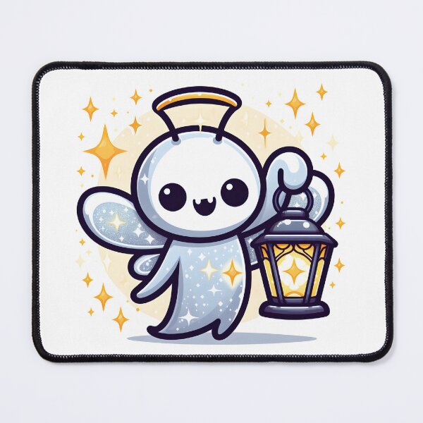 Item preview, Kawaii Sparkling Banshee Holding Glowing Lantern designed and sold by CanvasCutie.