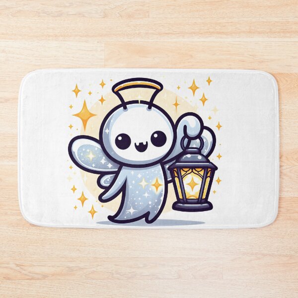 Item preview, Kawaii Sparkling Banshee Holding Glowing Lantern designed and sold by CanvasCutie.