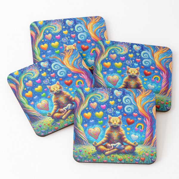 Item preview, Mindful Meadow Cat designed and sold by bunnyboiler.