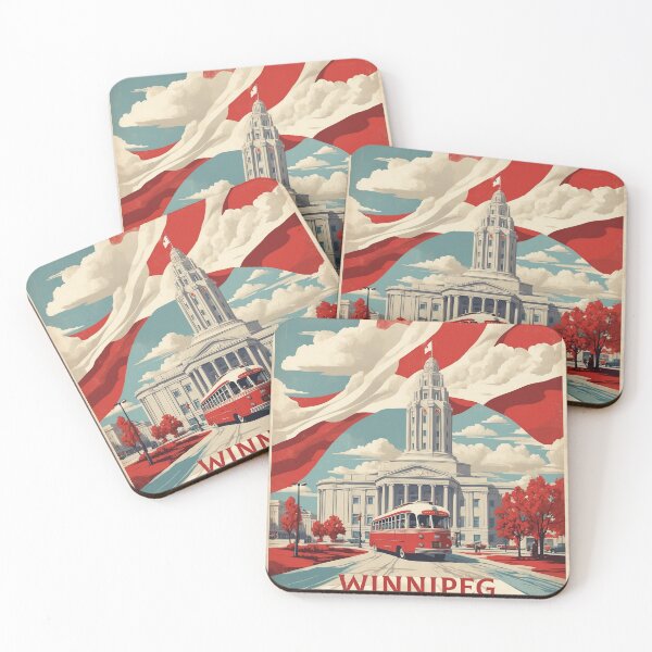 Item preview, Winnipeg Manitoba Canada Vintage Poster Tourism designed and sold by TravelersGems.