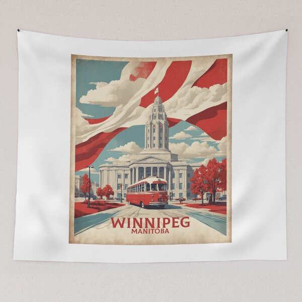 Item preview, Winnipeg Manitoba Canada Vintage Poster Tourism designed and sold by TravelersGems.
