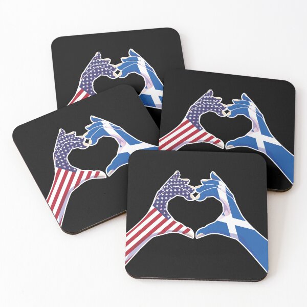 Item preview, Scottish Scotland USA United States American America Love Heart Peace designed and sold by FlagX.