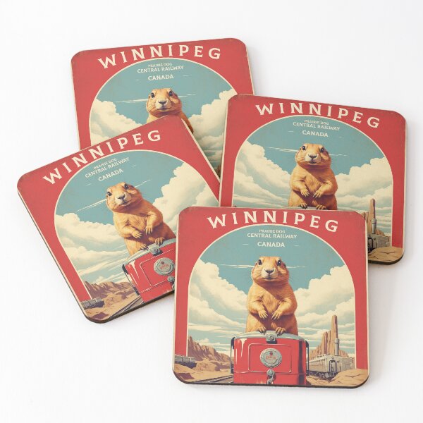 Item preview, Prairie Dog Central Railway Winnipeg Manitoba Canada Vintage Poster Tourism designed and sold by TravelersGems.