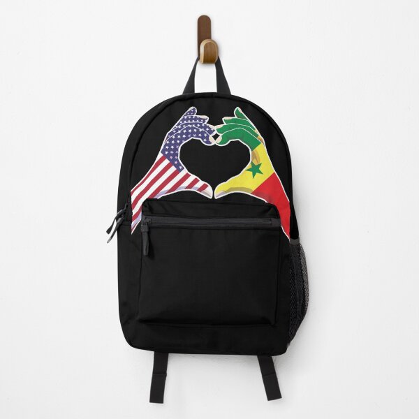 Item preview, Senegal Senegalese USA United States American America Love Heart Peace designed and sold by FlagX.