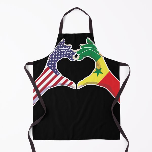 Item preview, Senegal Senegalese USA United States American America Love Heart Peace designed and sold by FlagX.