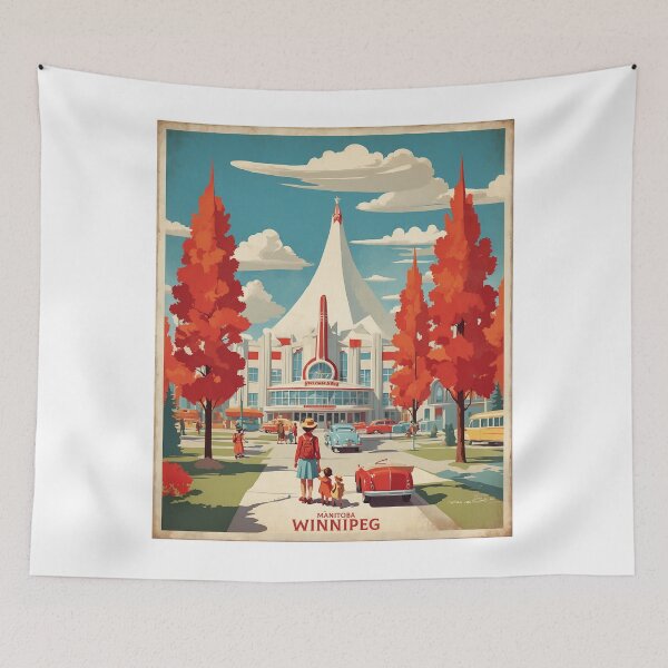 Item preview, Winnipeg Manitoba Canada Vintage Poster Tourism designed and sold by TravelersGems.
