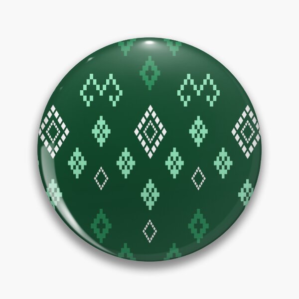 Item preview, Dark green ethnic fabric designed and sold by Horizonie.