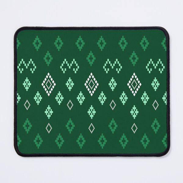 Item preview, Dark green ethnic fabric designed and sold by Horizonie.