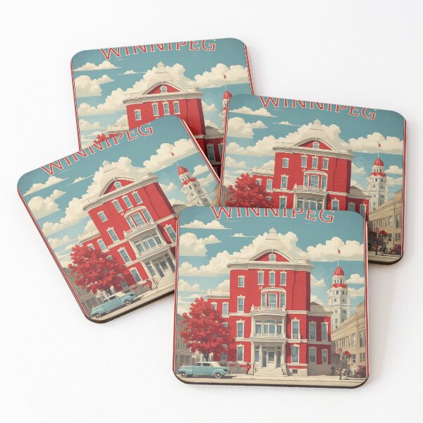 Item preview, The Exchange District Winnipeg Manitoba Canada Vintage Poster Tourism designed and sold by TravelersGems.