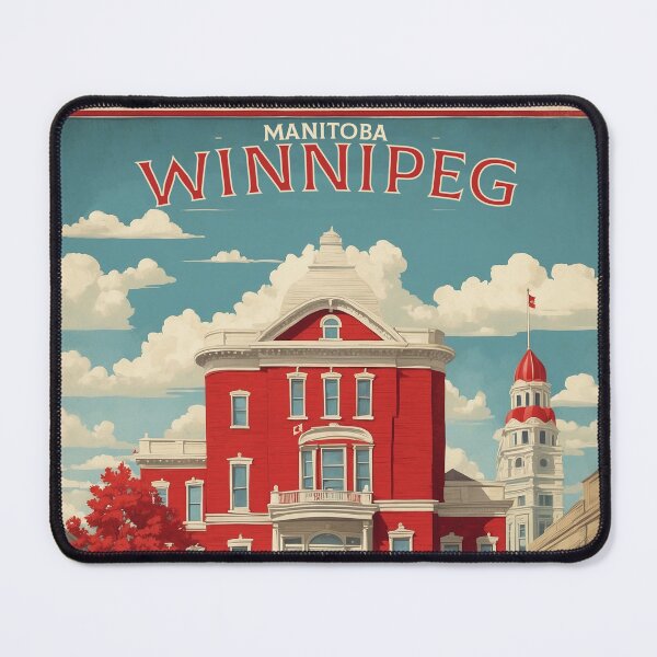 Item preview, The Exchange District Winnipeg Manitoba Canada Vintage Poster Tourism designed and sold by TravelersGems.