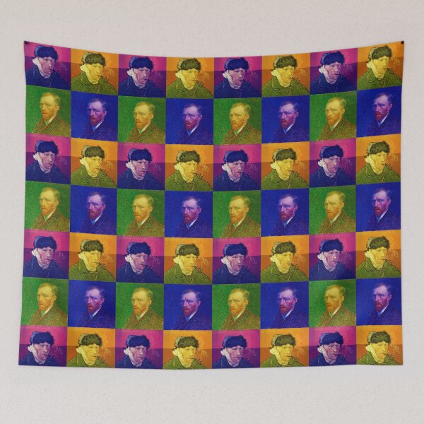 Item preview, Vincent Van Gogh Self-Portrait - Stereoscopic 3D Cross-eyed in color Magic Eye. designed and sold by Uruguay3Dy360.