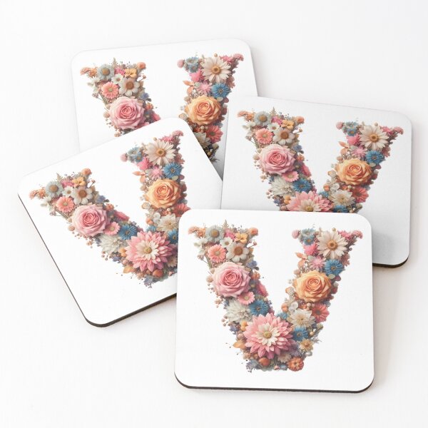 Item preview, Letter “V” containing flowers designed and sold by yeekazar.