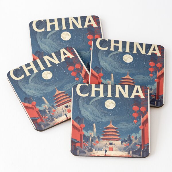 Item preview, Xian China Vintage Travel Poster Tourism  designed and sold by TravelersGems.