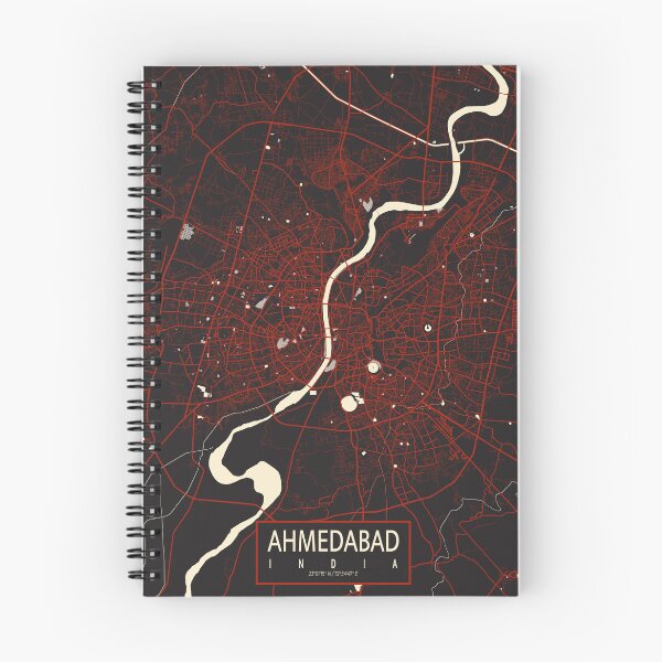 Item preview, Ahmedabad City Map of Gujarat, India - Vector designed and sold by deMAP.