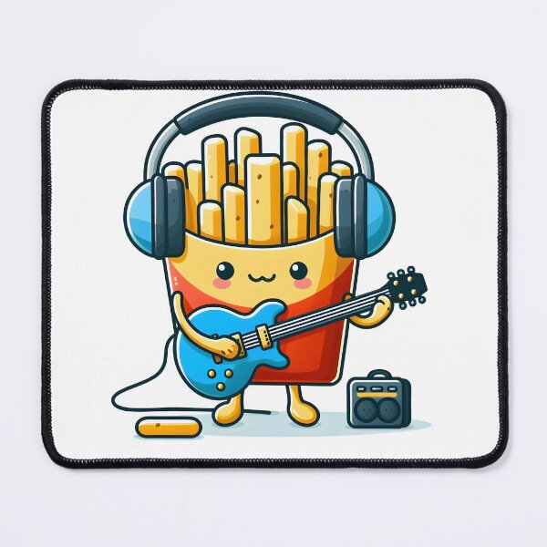 Item preview, Kawaii French Fries With Headphones designed and sold by CanvasCutie.