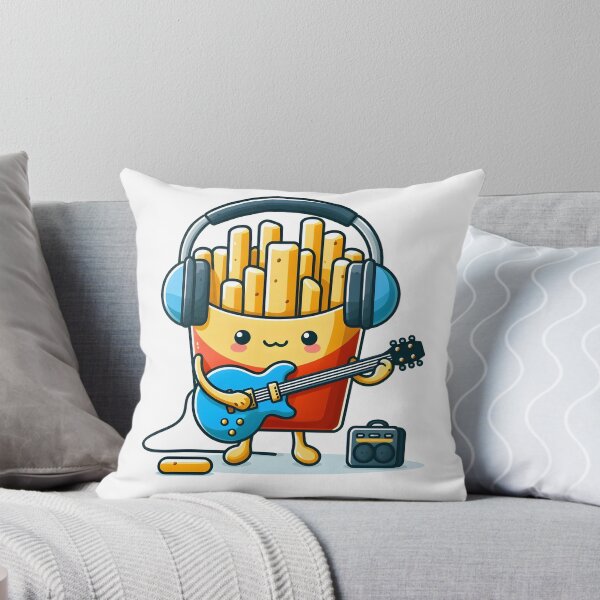 Item preview, Kawaii French Fries With Headphones designed and sold by CanvasCutie.