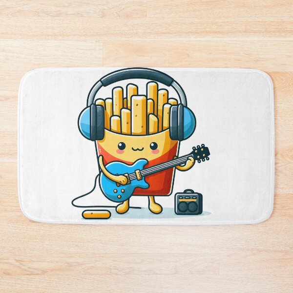 Item preview, Kawaii French Fries With Headphones designed and sold by CanvasCutie.