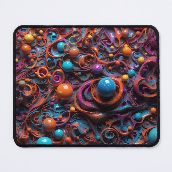 Item preview, Ethereal Swirls of Cosmic Harmony and Contrast designed and sold by ArtComixHaven.