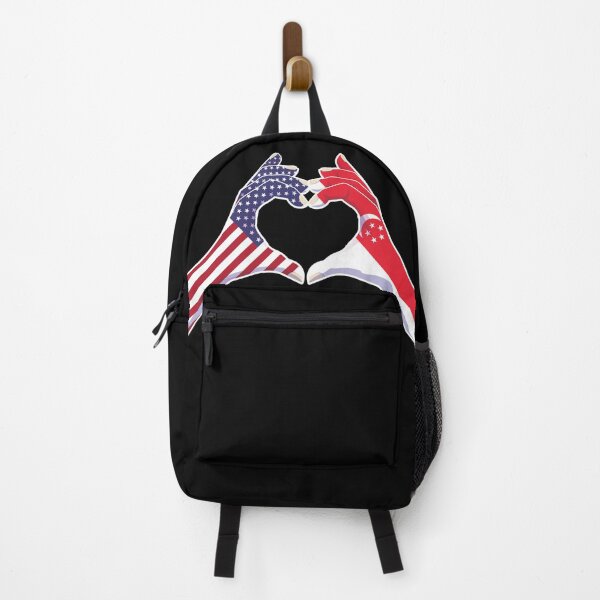 Item preview, Singapore Singaporean USA United States American America Love Heart Peace designed and sold by FlagX.