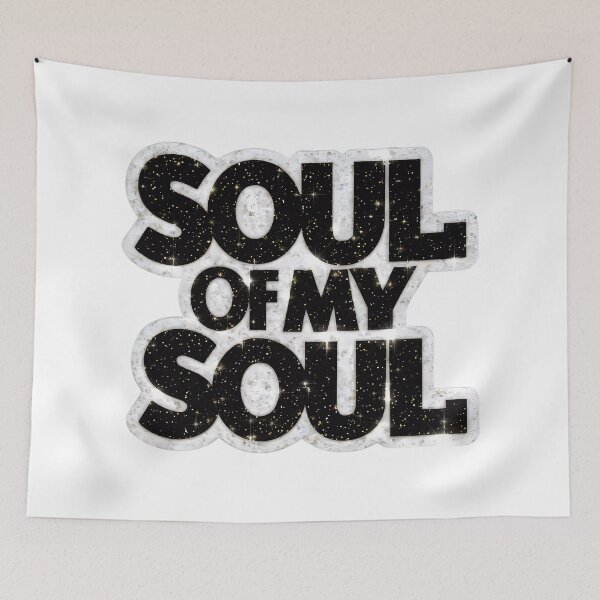 Item preview, 'Soul Of My Soul' Very Bold Very Sparkling New Typography Design designed and sold by WatermelonPink.