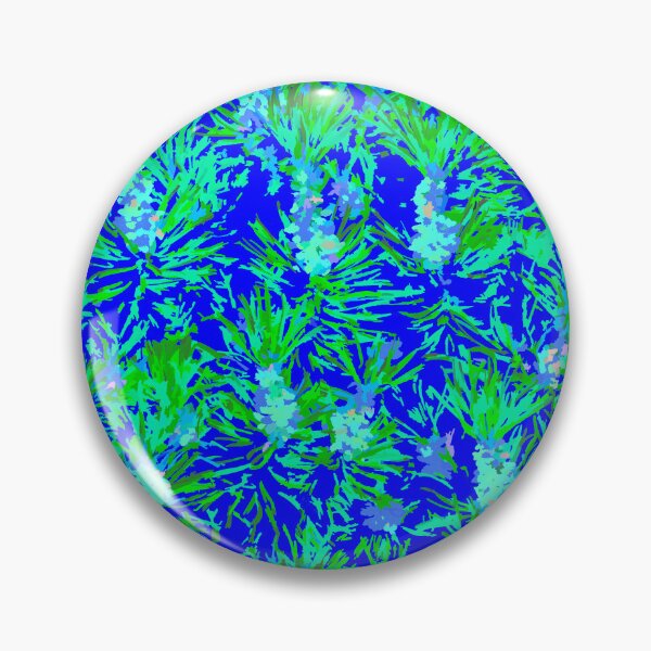 Item preview, The Green Pine with New Grown  Pine Pollen on Blue designed and sold by IraNiva.