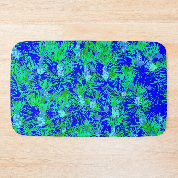 Item preview, The Green Pine with New Grown  Pine Pollen on Blue designed and sold by IraNiva.