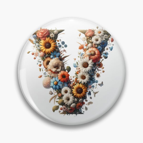 Item preview, Letter “V” containing flowers designed and sold by yeekazar.