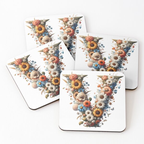 Item preview, Letter “V” containing flowers designed and sold by yeekazar.