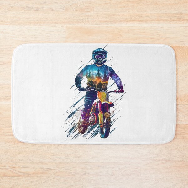 Item preview, Off-road motorcycle in the forest designed and sold by SaNNty.