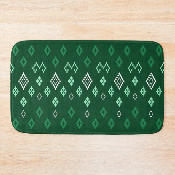 Item preview, Dark green ethnic fabric designed and sold by Horizonie.