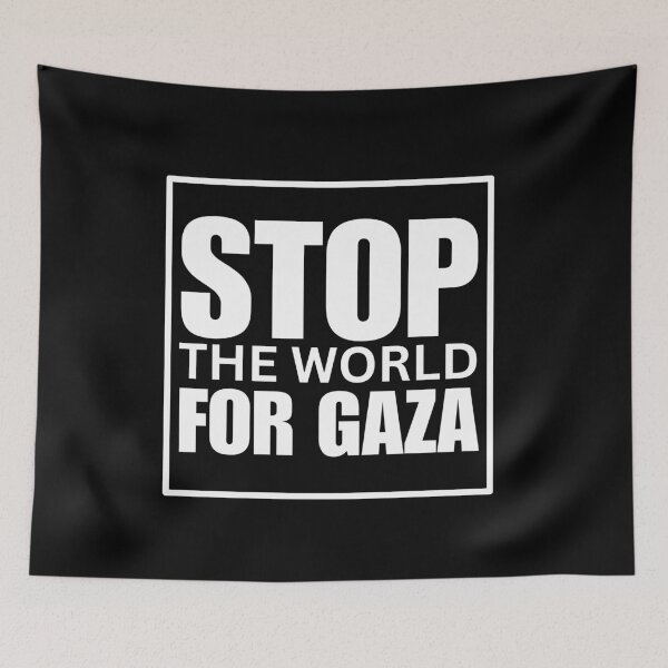 Item preview, Stop The World For Gaza designed and sold by ANNINOART ⭐⭐⭐⭐⭐.