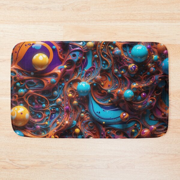 Item preview, Infinite Whirls of Colour in Abstract Art Display designed and sold by ArtComixHaven.