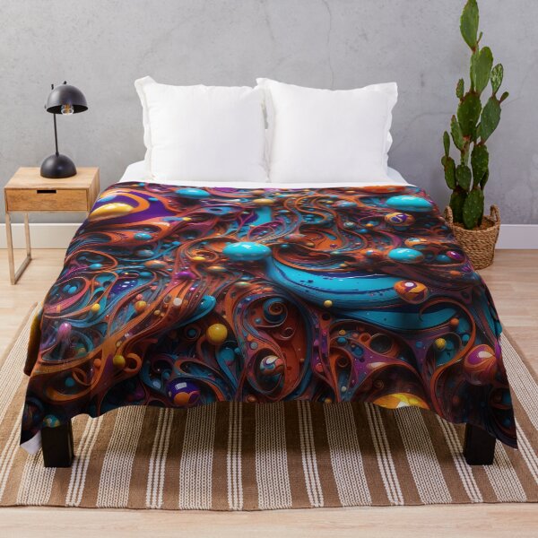 Item preview, Infinite Whirls of Colour in Abstract Art Display designed and sold by ArtComixHaven.