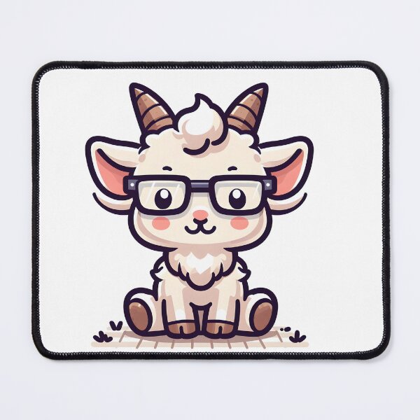 Item preview, Kawaii Goat: A Pair Of Glasses designed and sold by CanvasCutie.