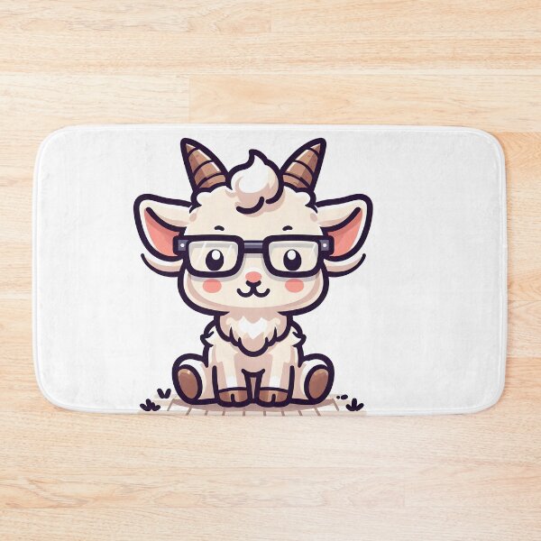 Item preview, Kawaii Goat: A Pair Of Glasses designed and sold by CanvasCutie.