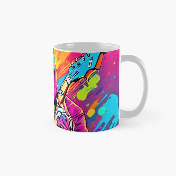 Item preview, Colorful Ghost Rock Musician designed and sold by Health And Fitness Posts e-Store.