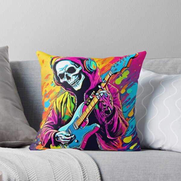 Item preview, Colorful Ghost Rock Musician designed and sold by Health And Fitness Posts e-Store.