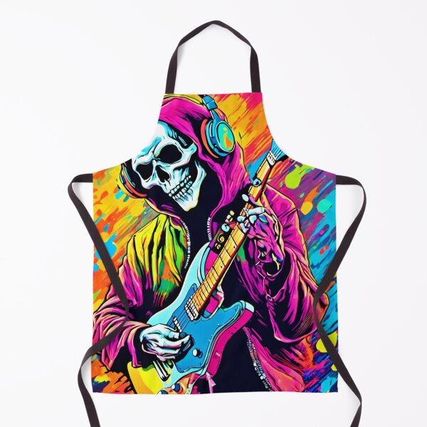 Item preview, Colorful Ghost Rock Musician designed and sold by Health And Fitness Posts e-Store.