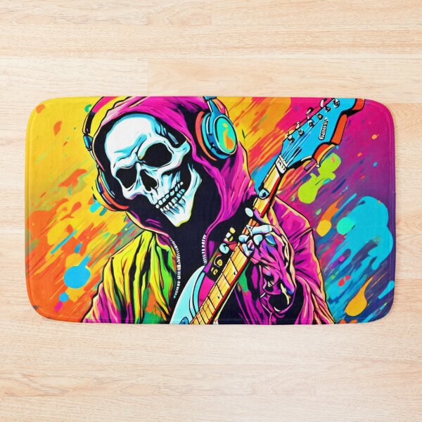 Item preview, Colorful Ghost Rock Musician designed and sold by Health And Fitness Posts e-Store.