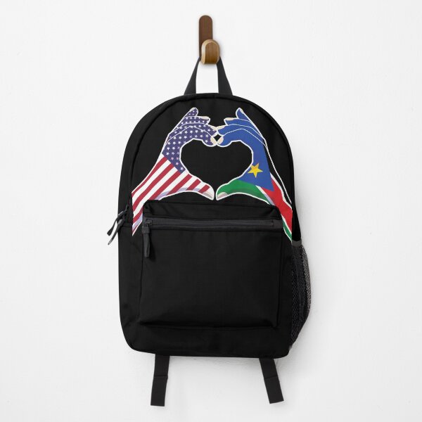 Item preview, South Sudan South Sudanese USA United States American America Love Heart Peace designed and sold by FlagX.